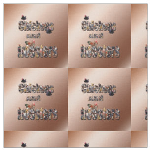 Chickens And Roosters Logo, Fabric
