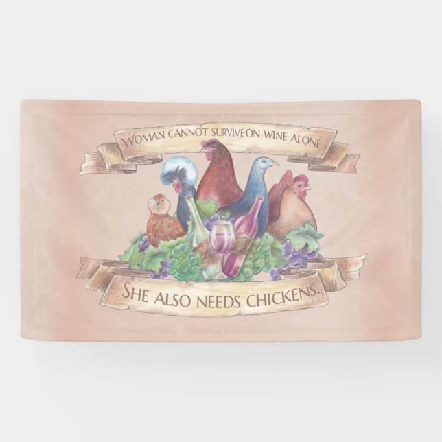 Chickens and Wine Banner (Horizontal)