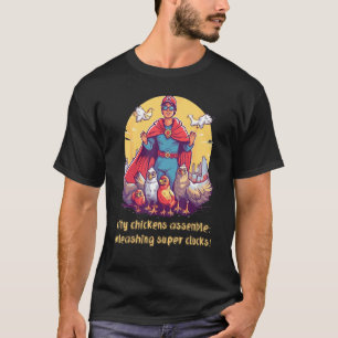 Chickens Assemble The Urban Farming League T-Shirt