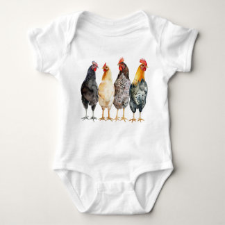 Chickens Baby Farmer Bodysuit