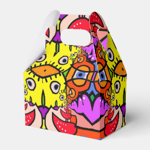 Chickens & Chili Peppers Gable Favor Box