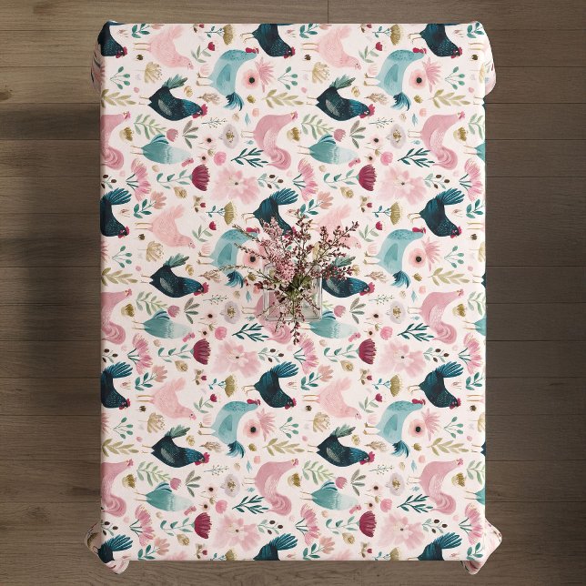 Chickens Cottagecore  Tablecloth (Creator Uploaded)