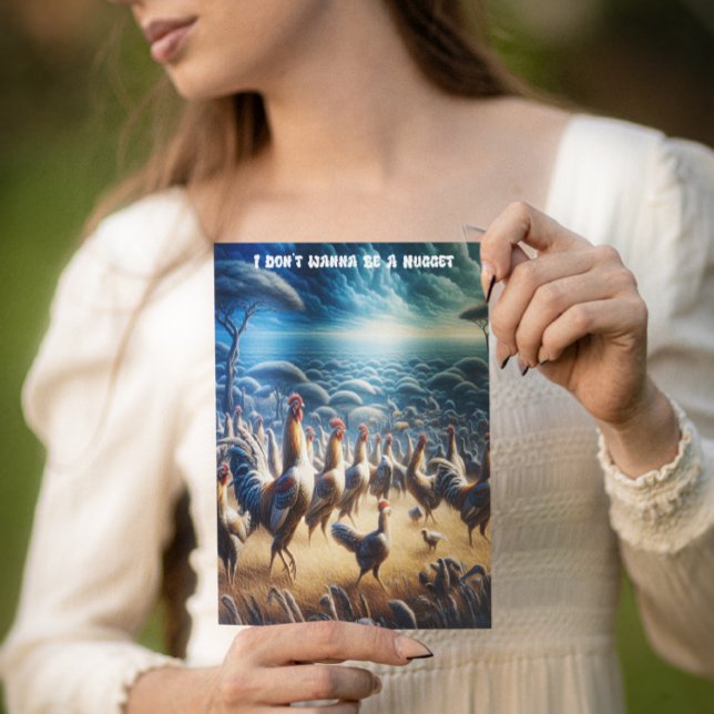 Chickens Dance Through Fields Postcard (Creator Uploaded)