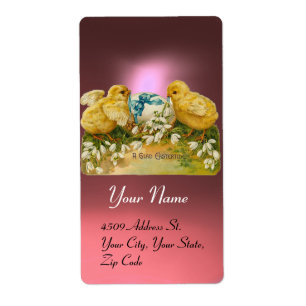 CHICKENS,FLOWERS ,EASTER EGG IN PINK