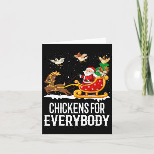 Chickens For Everybody Funny Christmas Chickens Wo Card