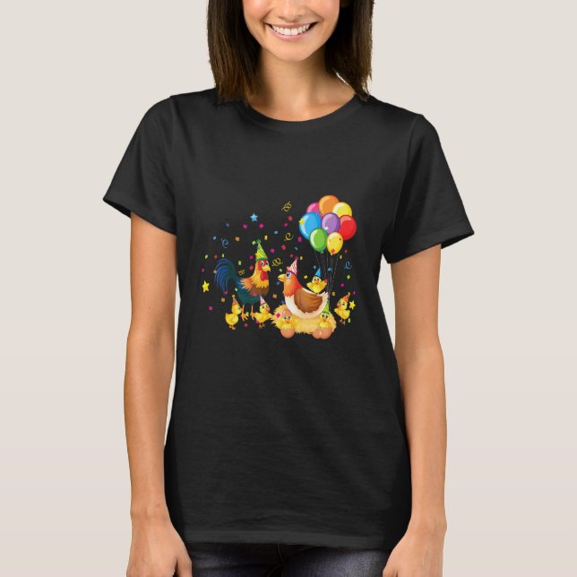 Chickens Funny chicken motif T-Shirt (Front)