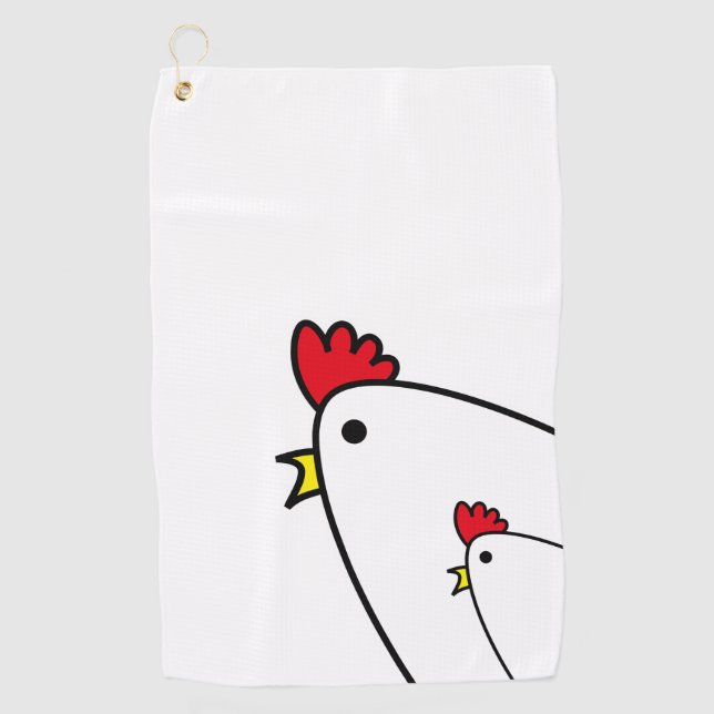 Chickens Golf Towel (Front)