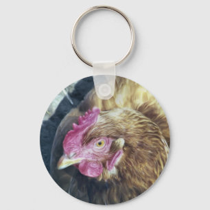 CHICKENS KEY RING