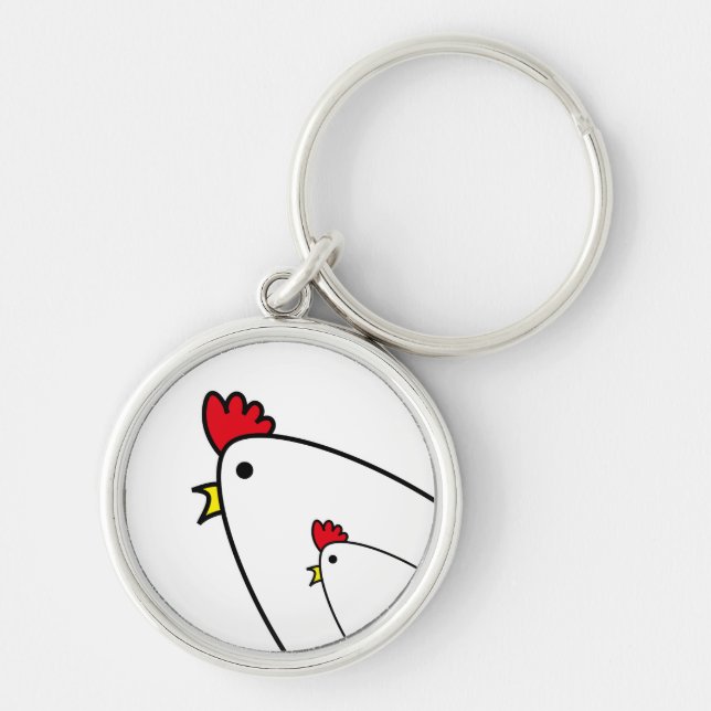 Chickens Key Ring (Front)