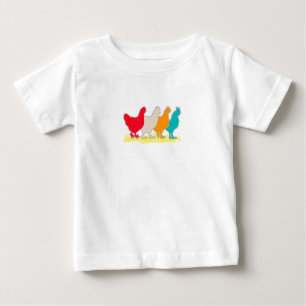 Chickens Of Different Colours Baby T-Shirt