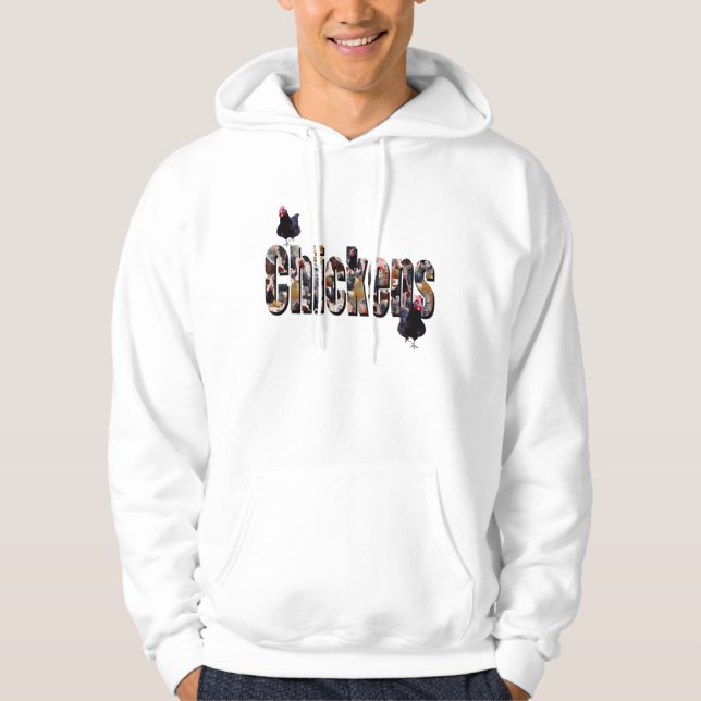 Chickens Picture logo, Hoodie (Front)
