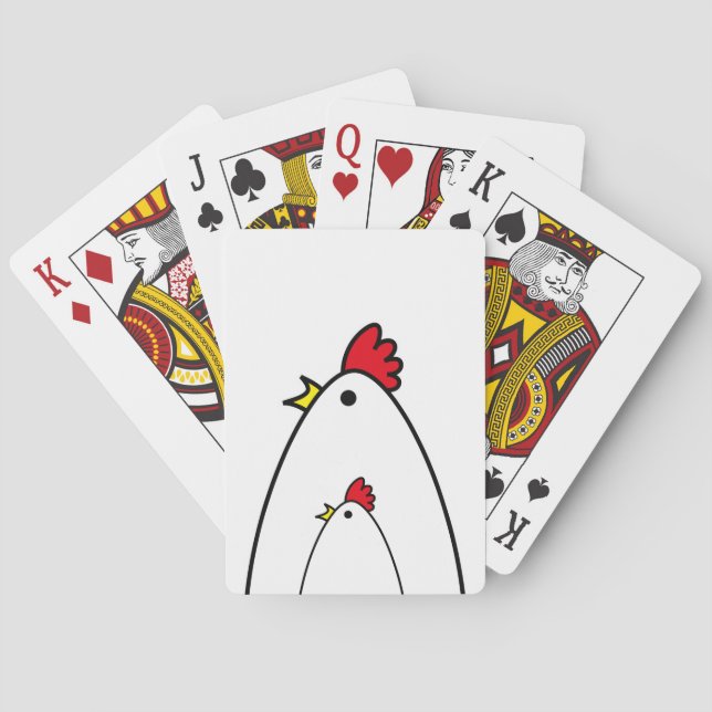 Chickens Playing Cards (Back)