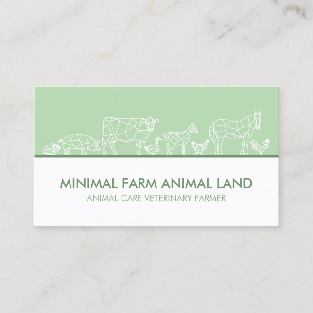 Chickens Rooster Hen Sheep Country Farm Business Card (Front)
