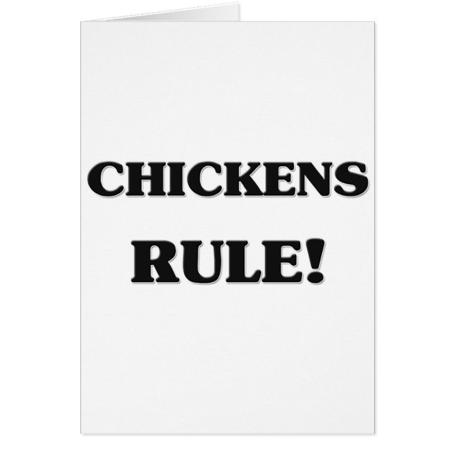 Chickens Rule (Front)