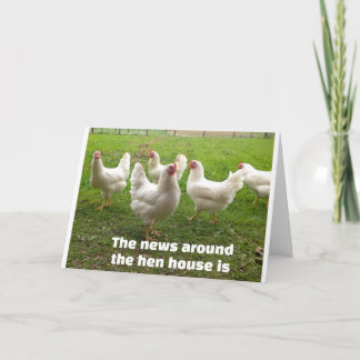 CHICKENS SAY "HAPPY 40th" IN SPECIAL WAY Card