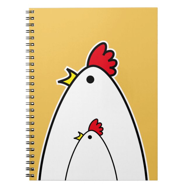 Chickens Spiral Notebook (Front)