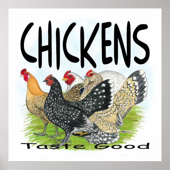 Chickens Taste Good! Poster (Front)
