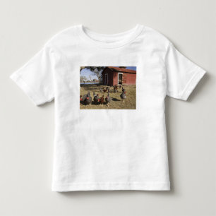 Chickens working grounds near hen house Cliburn Toddler T-Shirt