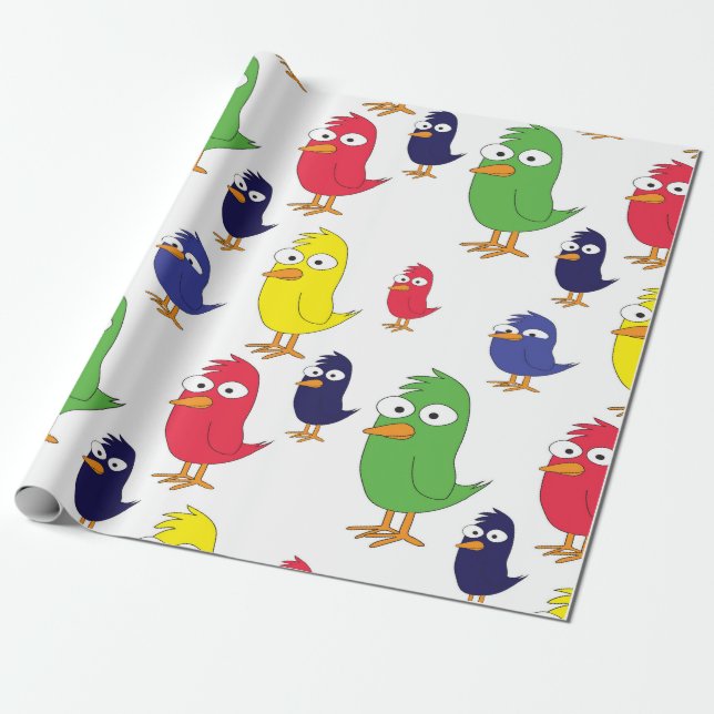 Chickens Wrapping Paper (Unrolled)