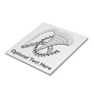 Chickenwheel Abstract Doodle Tile