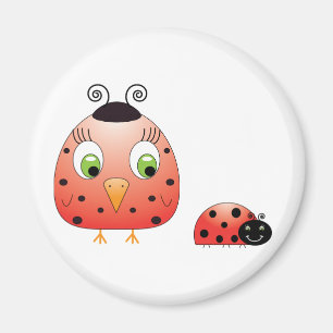 chickie B a Ladybug Magnet