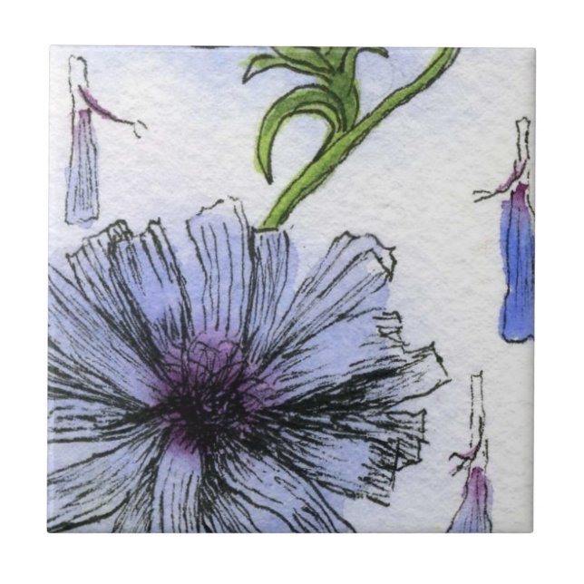 "Chickory" Kitchen Garden Ceramic  Tile (Front)