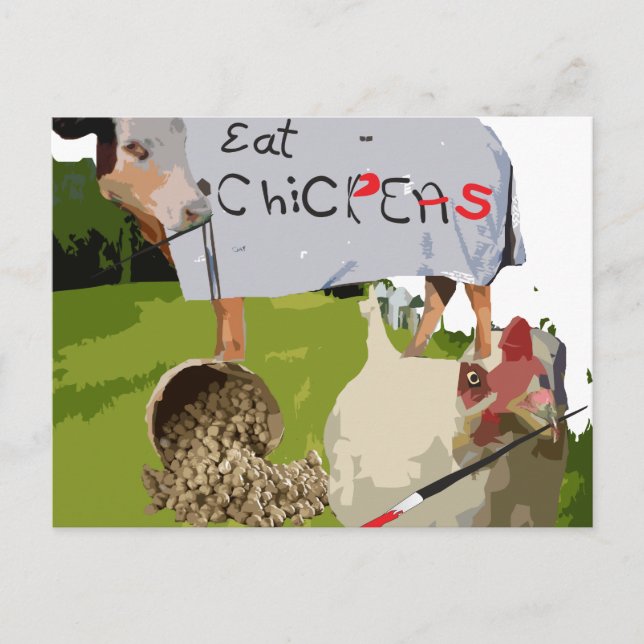 Chickpeas. It's what's for dinner. Postcard (Front)