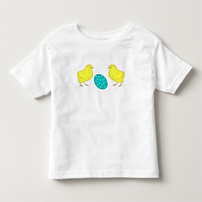 Chicks And Easter Egg  Toddler T-Shirt (Front)