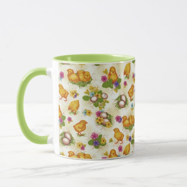 Chicks and Easter Eggs Mug (Left)