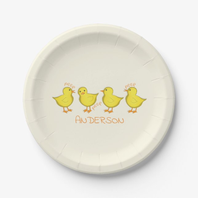 Chicks Custom Paper Plates 7" (Front)