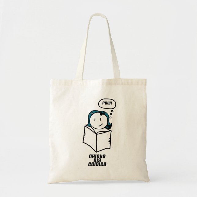 Chicks Dig Comics Tote Bag (Front)