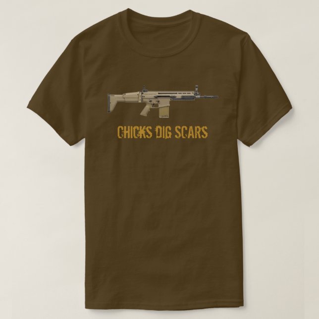 Chicks Dig (FN) Scars T-Shirt (Design Front)