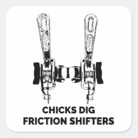 Chicks Dig Friction Shifters Bicycle
