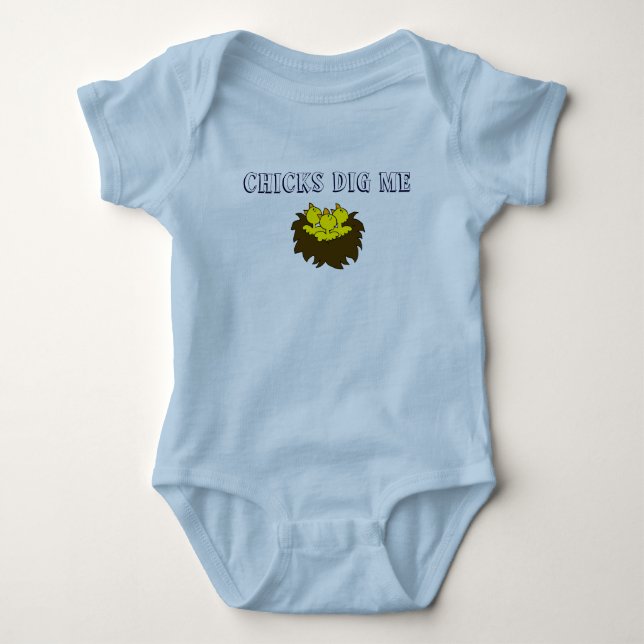 Chicks Dig Me Baby Bodysuit (Front)