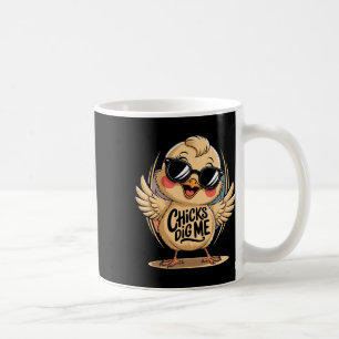 Chicks Dig Me Easter Day For Men Boys Happy Easter Coffee Mug