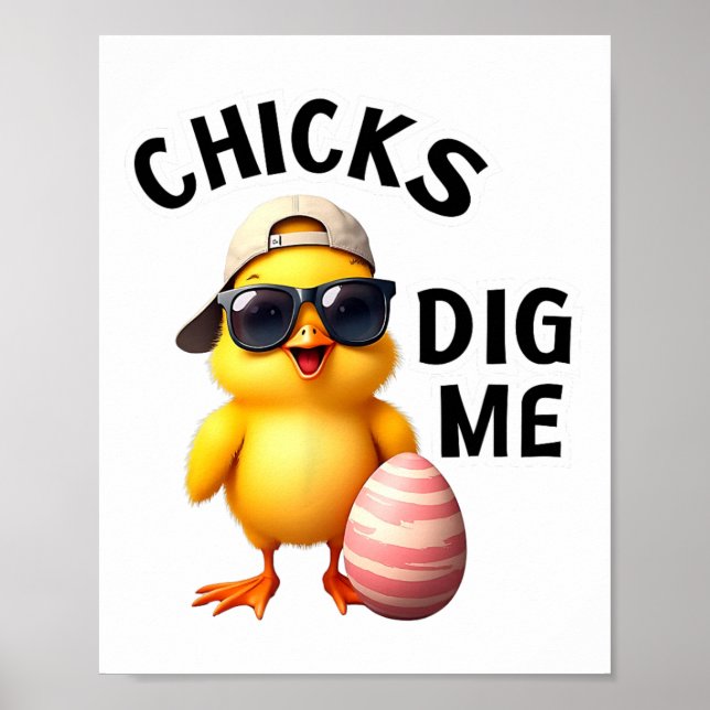 Chicks Dig Me Easter  Poster (Front)