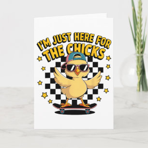 Chicks Dig Me Easter Toddler Boys Men Happy Easter Card