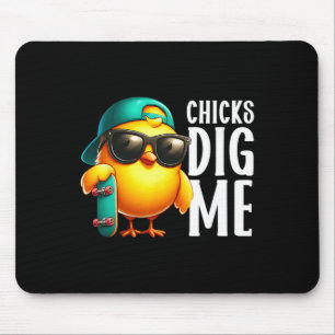 Chicks Dig Me Easter Toddler Boys Men Happy Easter Mouse Pad