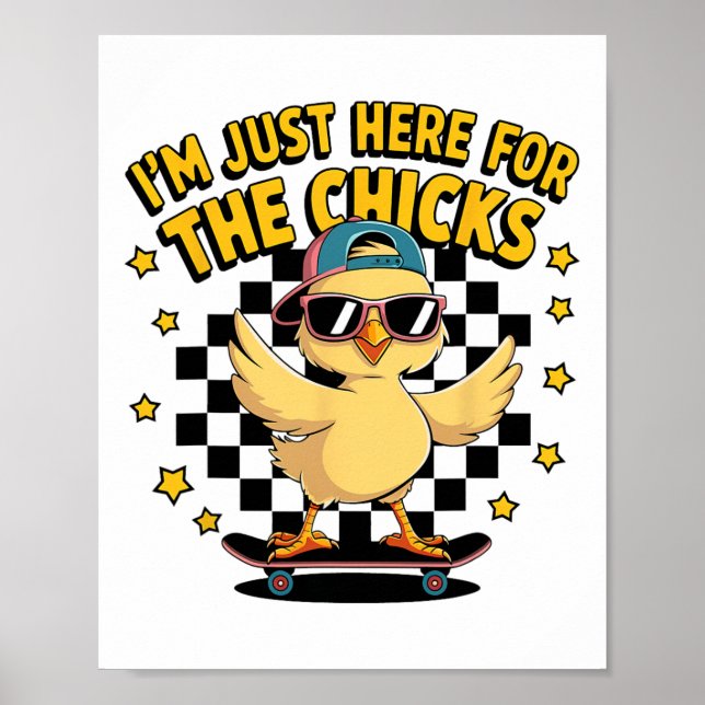 Chicks Dig Me Easter Toddler Boys Men Happy Easter Poster (Front)