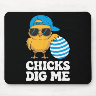 Chicks Dig Me Easter Toddler Boys Men Kids Happy E Mouse Pad
