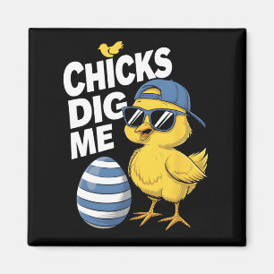 Chicks Dig Me Toddler Boy Easter Boys Easter Toddl Magnet