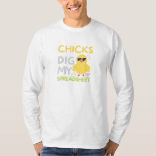 Chicks dig my Spreadsheet T-Shirt