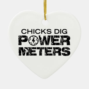 Chicks Dig Power Metres Ceramic Tree Decoration