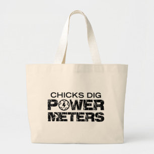 Chicks Dig Power Metres Large Tote Bag