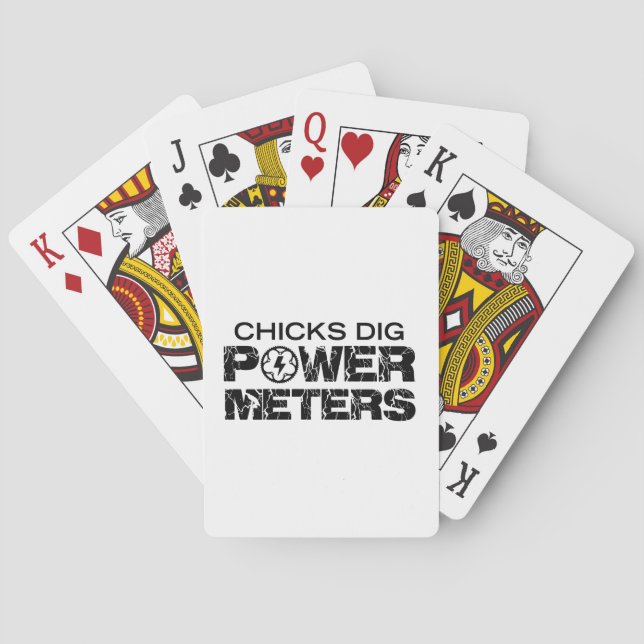 Chicks Dig Power Metres Playing Cards (Back)