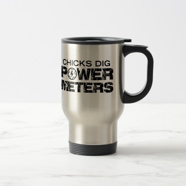 Chicks Dig Power Metres Travel Mug (Right)