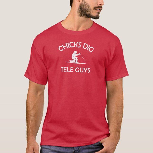 Chicks Dig Tele Guys T-Shirt (Front)