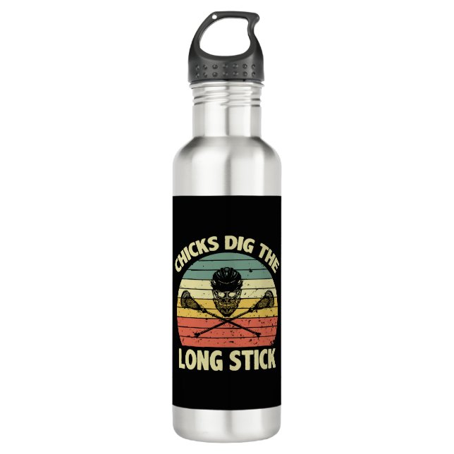 Chicks Dig The Long Stick 710 Ml Water Bottle (Front)