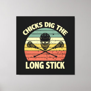 Chicks Dig The Long Stick Canvas Print
