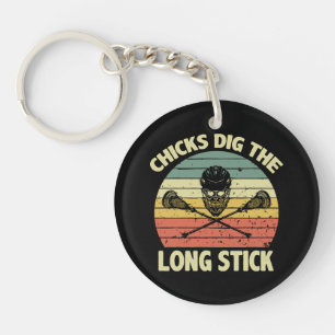 Chicks Dig The Long Stick Key Ring